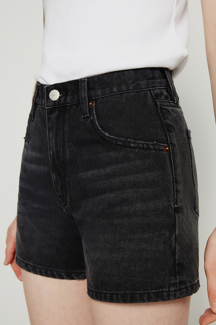Vintage High Rise Denim Shorts BOYISH HJ143