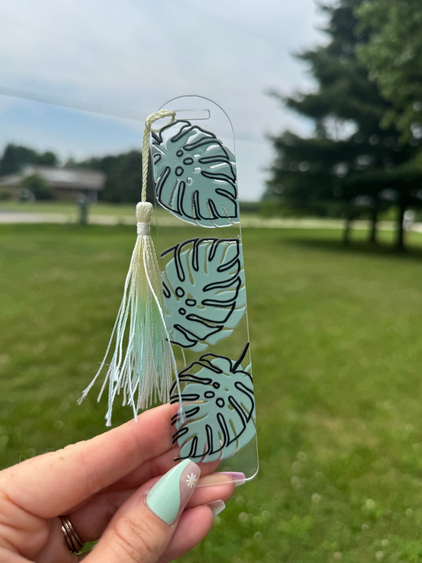 Acrylic Vibrant Bookmark Durable Bookmark Sawdust and Cedar