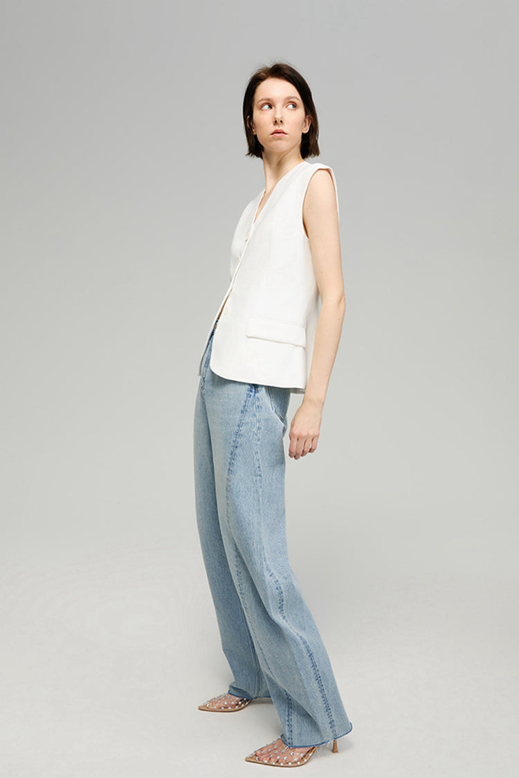 Luna Flow High-Rise Relaxed Wide Leg Jeans Hey Joanie