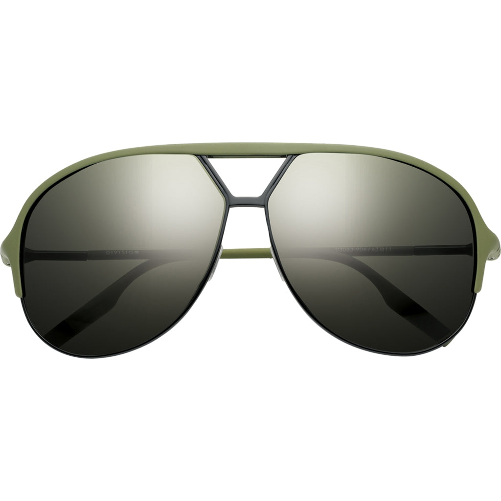 Division Matte Olive/Green Grey Aviator Sunglasses IVI Vision
