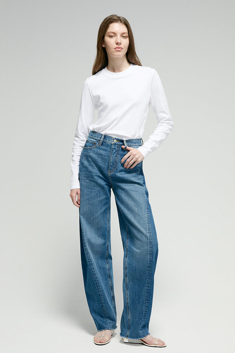 Luna Flow High-Rise Relaxed Wide Leg Jeans Hey Joanie