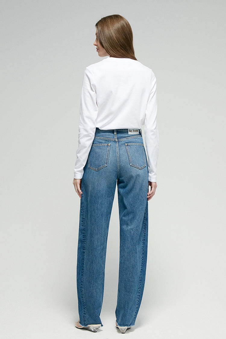 Luna Flow High-Rise Relaxed Wide Leg Jeans Hey Joanie