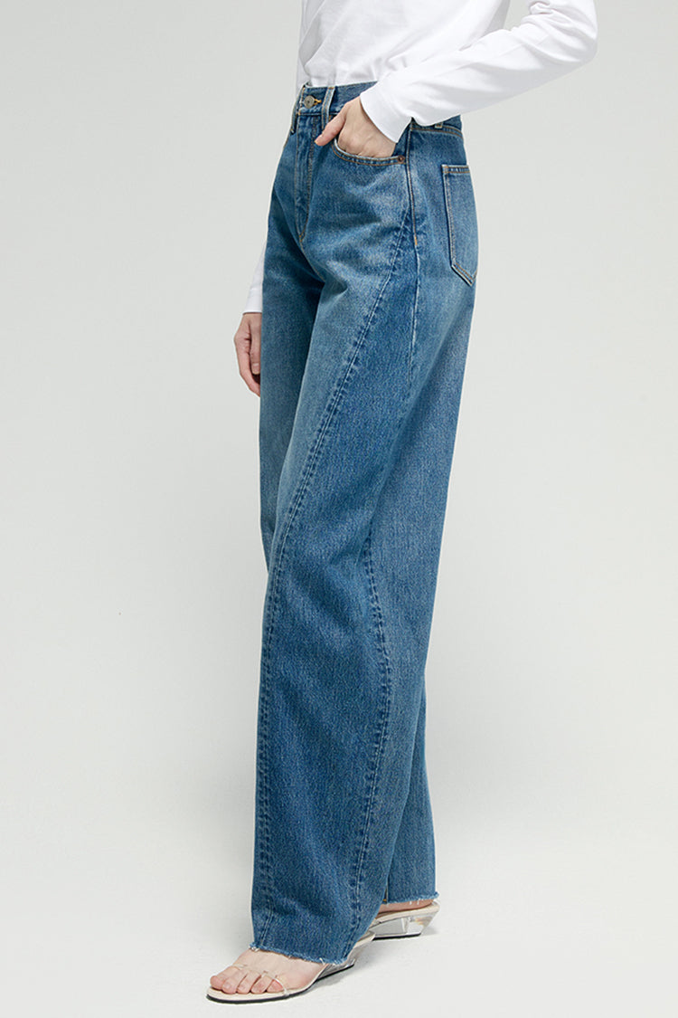 Luna Flow High-Rise Relaxed Wide Leg Jeans Hey Joanie