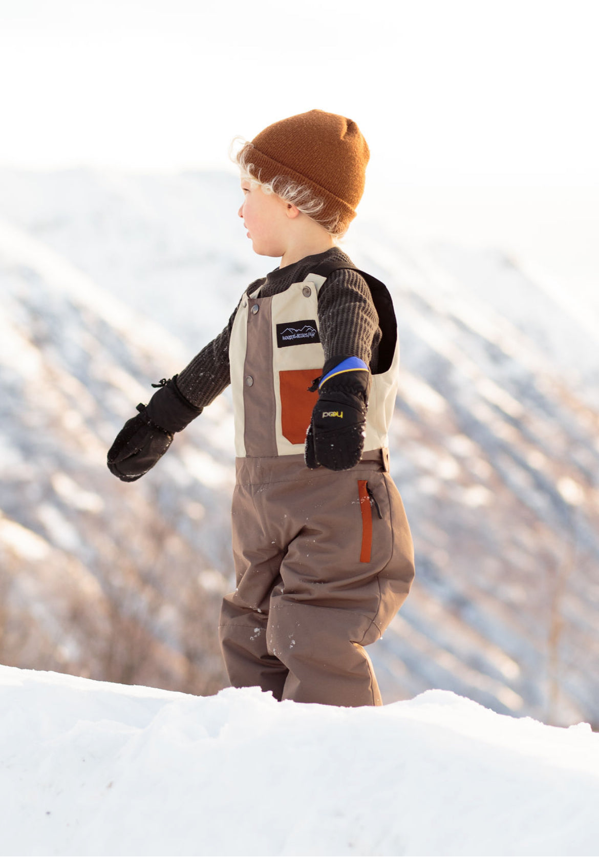 Waterproof Adjustable Snow Bib for Youth and Toddler