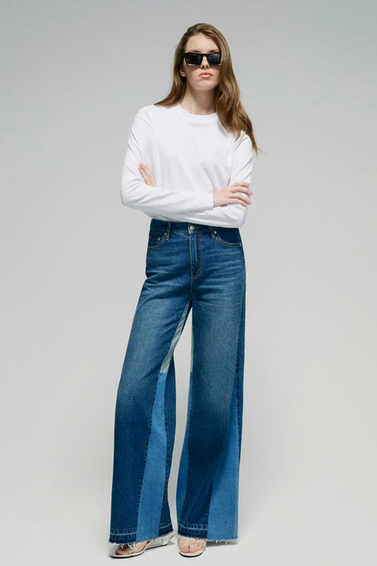 Shadow Split Wideleg High-Rise Jeans Hey Joanie