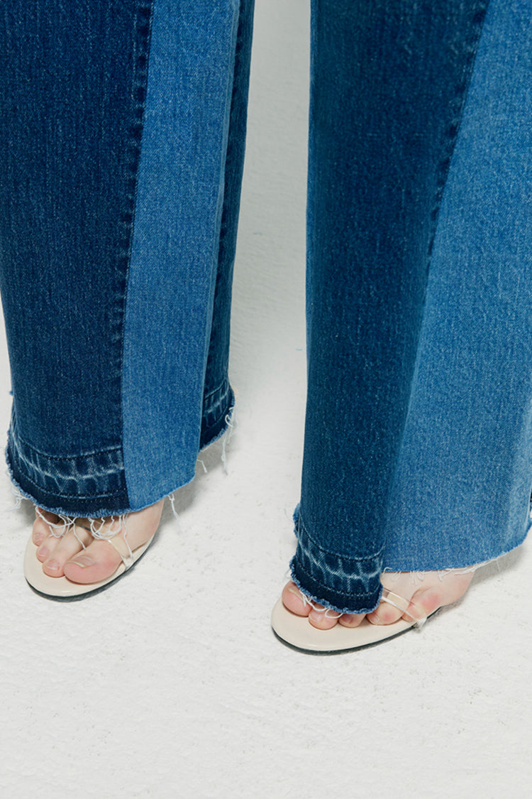 Shadow Split Wideleg High-Rise Jeans Hey Joanie