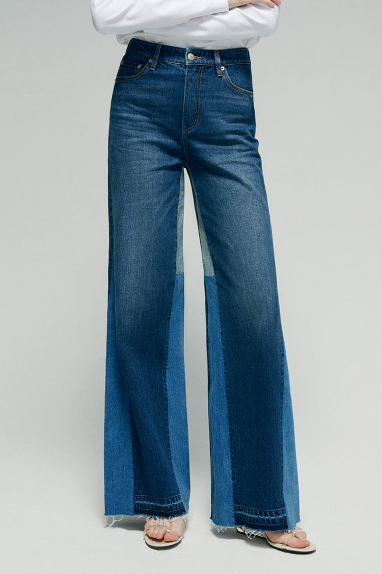 Shadow Split Wideleg High-Rise Jeans Hey Joanie