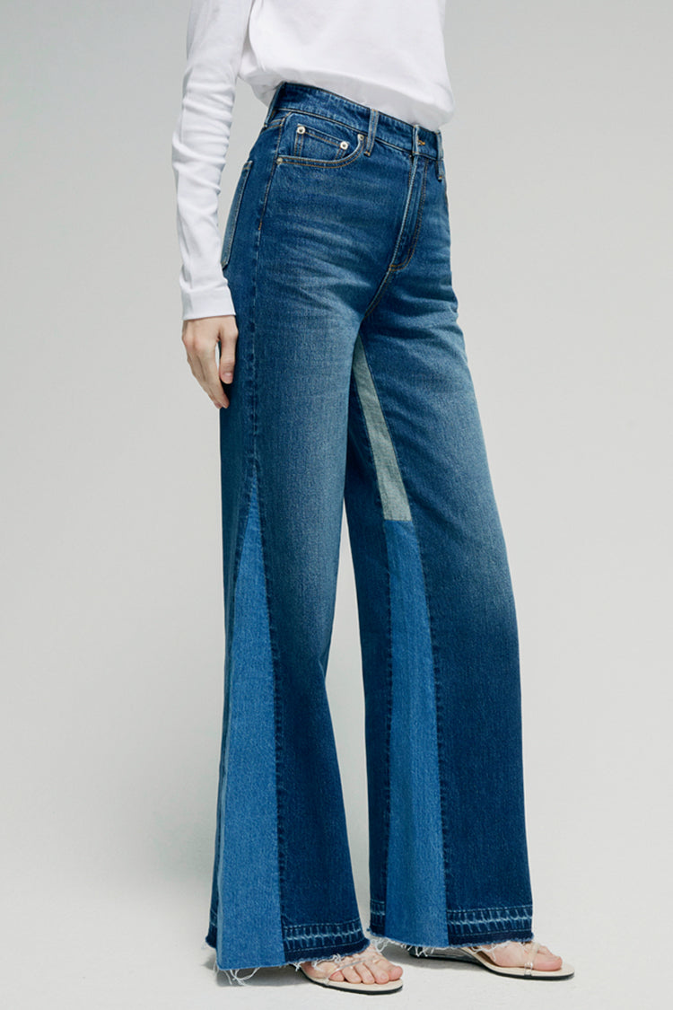 Shadow Split Wideleg High-Rise Jeans Hey Joanie
