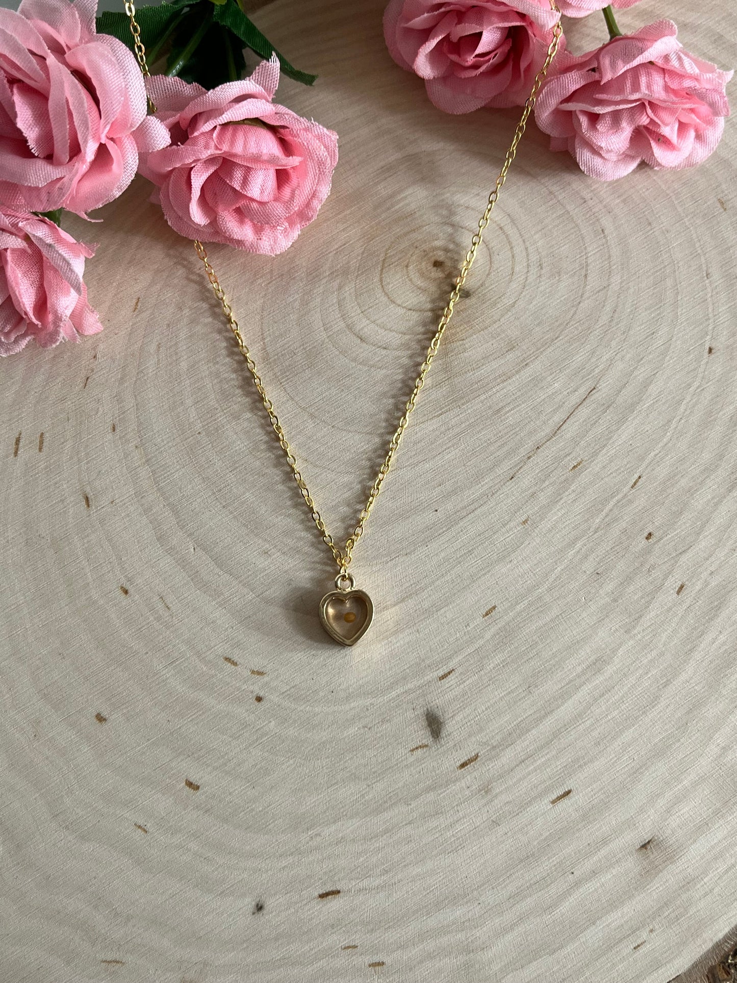 Mustard Seed Heart Necklace in Gold and Silver – Christian Faith Jewelry for Women