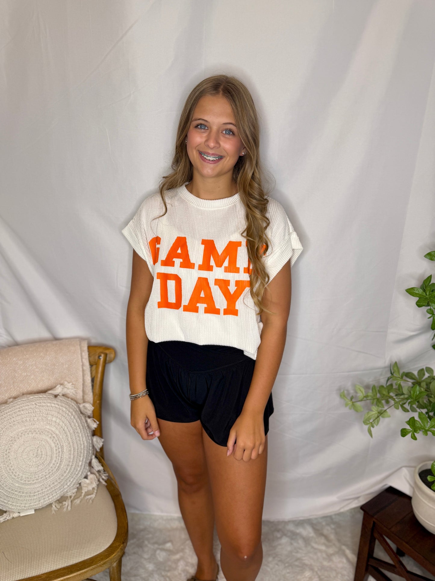 Ribbed Knit Game Day Top Gameday Sweet Jude Boutique