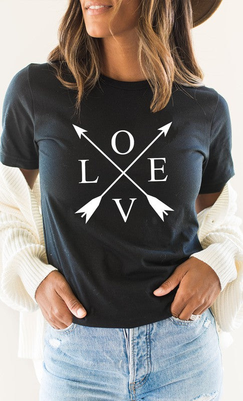 Love Arrows Valentines Day Graphic Tee