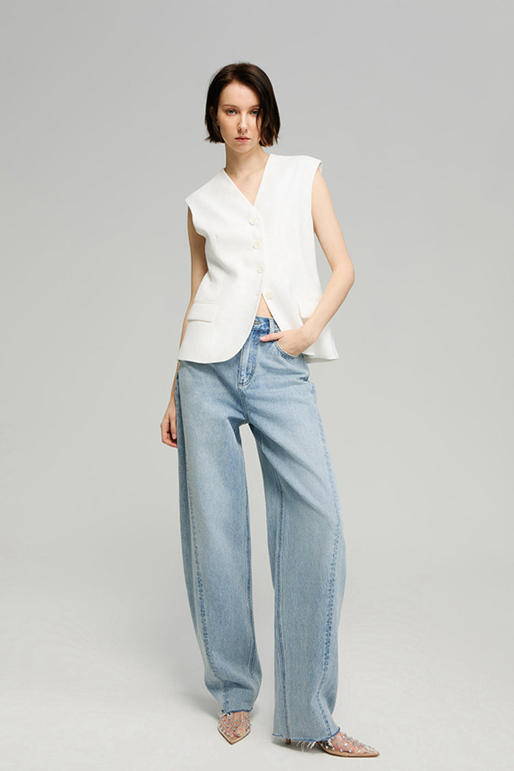 Luna Flow High-Rise Relaxed Wide Leg Jeans Hey Joanie