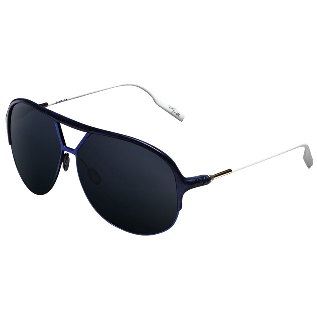 Division Signature Series Blue Black Marble Aviator Sunglasses