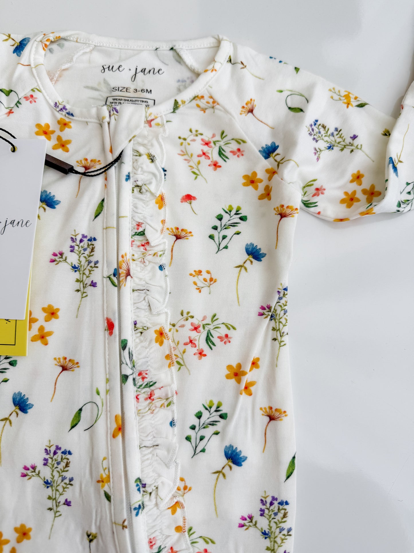 You Grow Girl Ruffle Bamboo Zippy