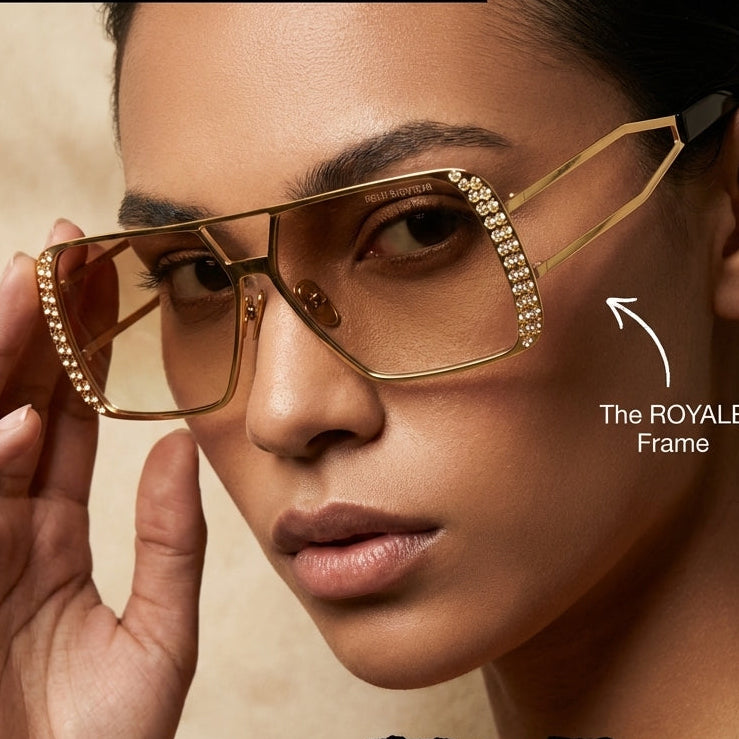 24k Gold Plated Aviator Sunglasses ROYALE EXCLUSIVE EYES. INC