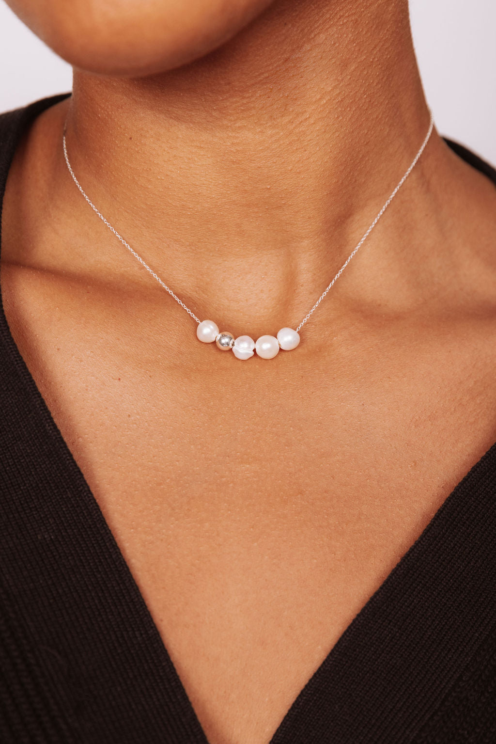 Freshwater Pearl Gold Filled Necklace 14k Pendant Portia Necklace