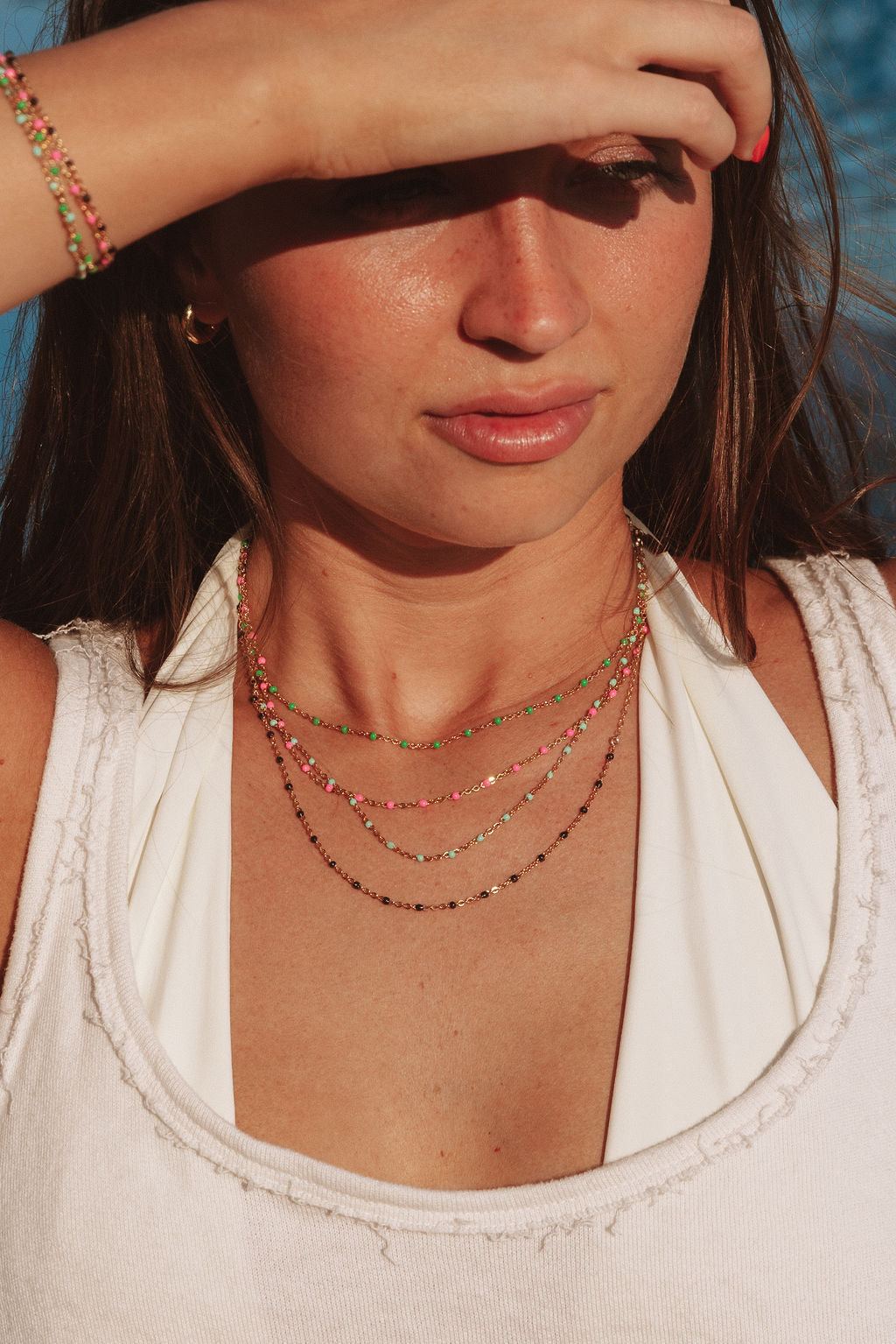 Kaz 14k Gold Filled Flat Cable Satellite Chain Necklace