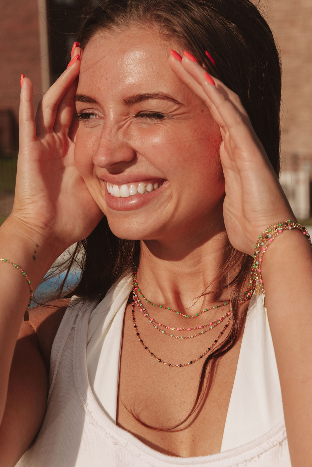 Kaz 14k Gold Filled Flat Cable Satellite Chain Necklace