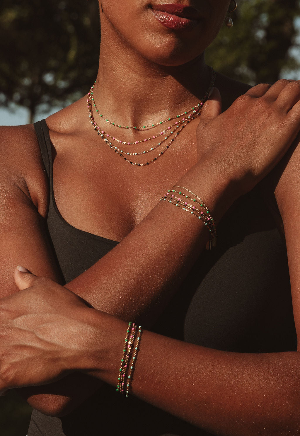 14k Gold Filled Flat Cable Satellite Chain Bracelet Kaz