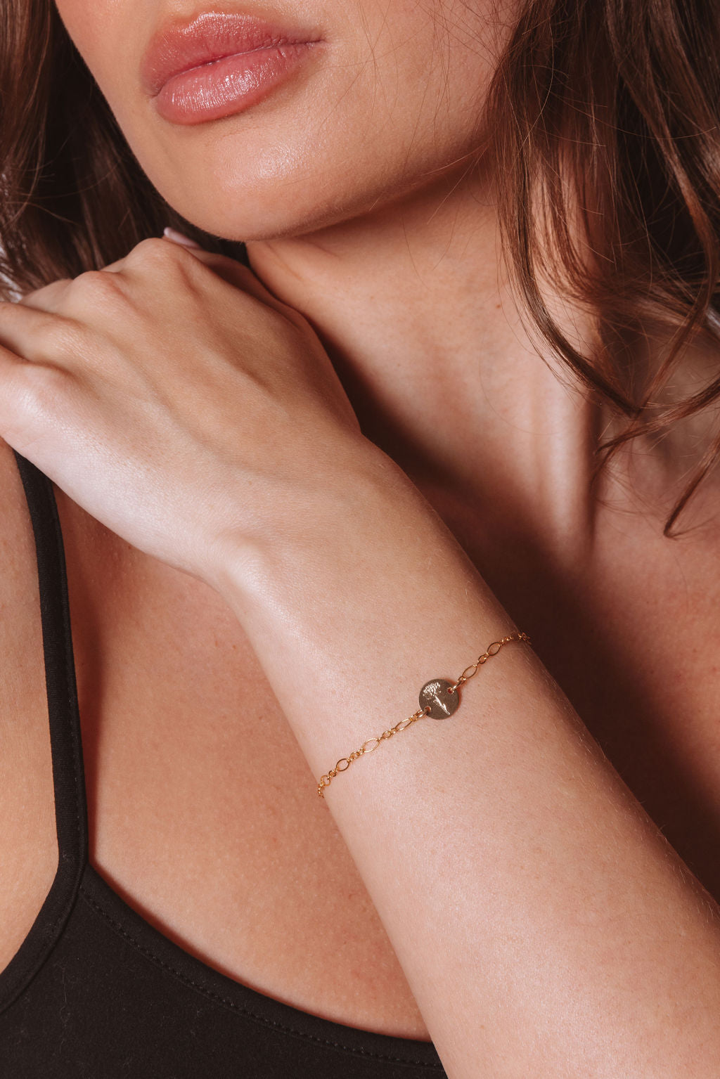Lily Birth Flower 14k Gold Filled Bracelet