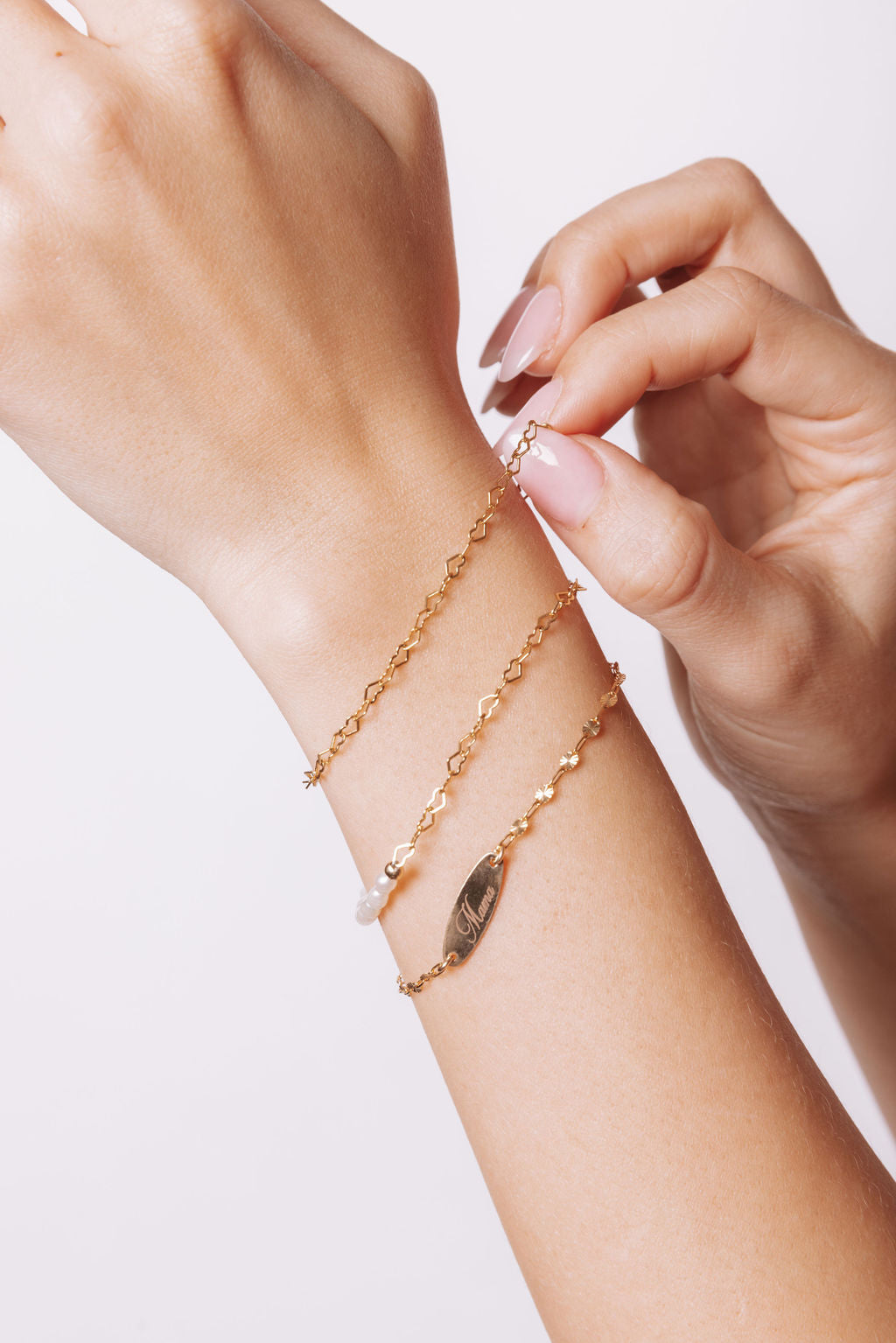 14k Gold Filled Heart Chain Mandy Bracelet