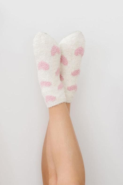 Cozy Socks Light Pink Heart for Little Feet Mila & Rose