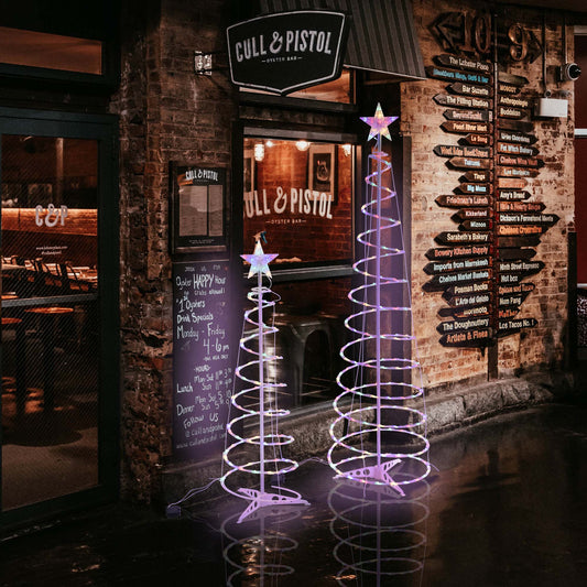 LED Spiral Christmas Tree Light Indoor Outdoor Decoration Lights New Style