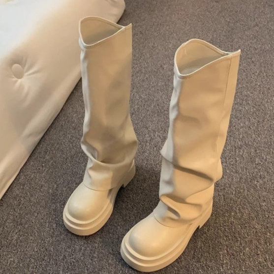Women’s Platform Autumn/Winter Dress Boots British Style