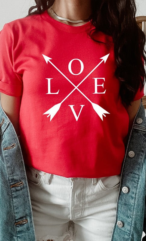 Love Arrows Valentines Day Graphic Tee
