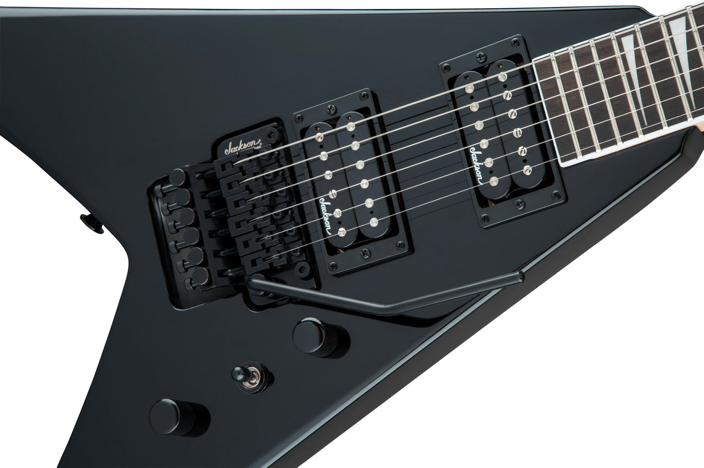Jackson King V Gloss Black Electric Guitar JS32 JS Series