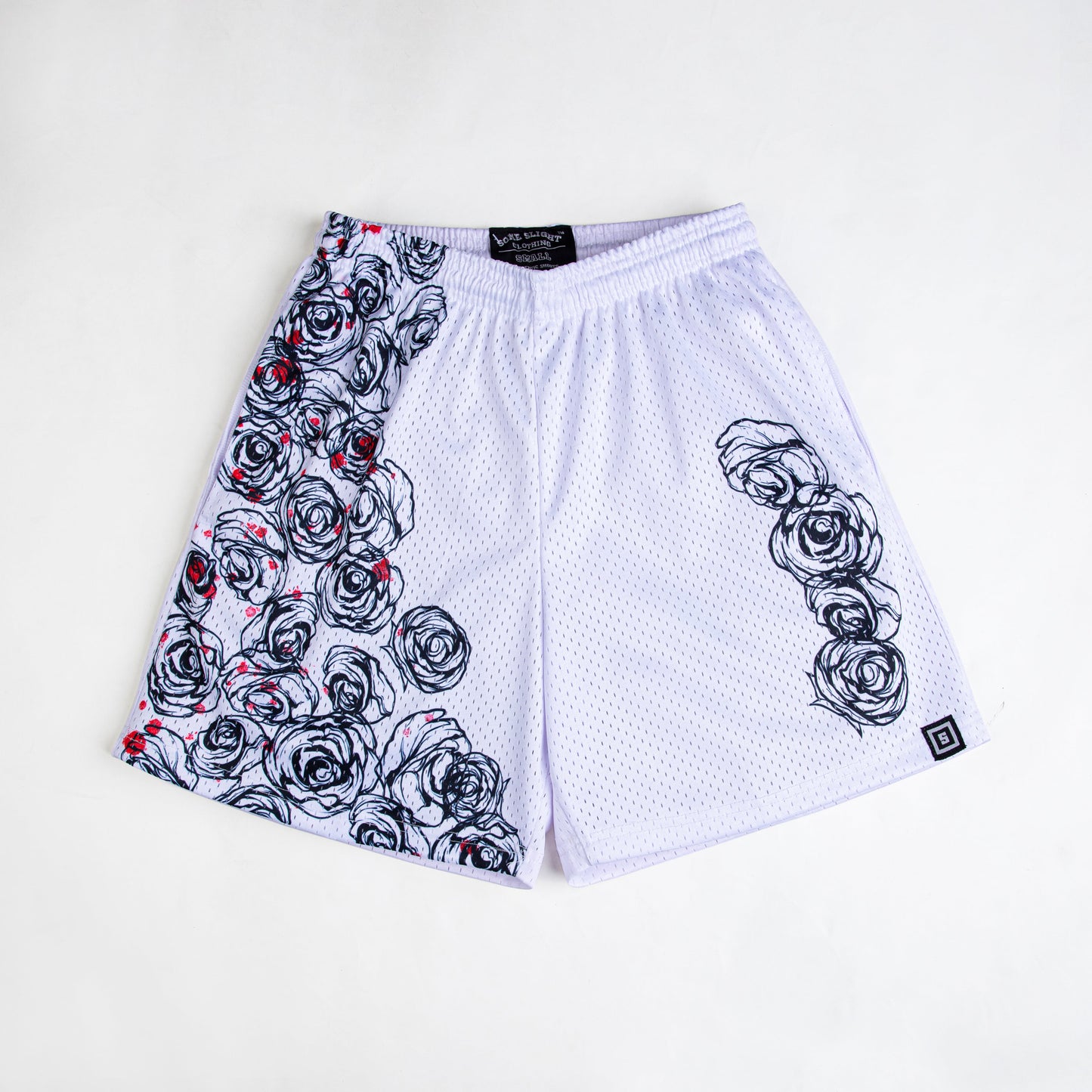 Air Ventilation Mesh Moisture Wicking Shorts Cursed Flowers