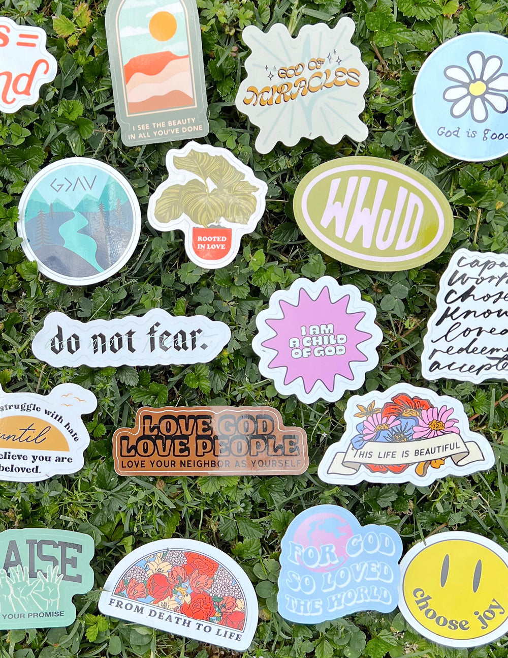 10 Random Stickers Assortment Sticker Pack Elevated Faith