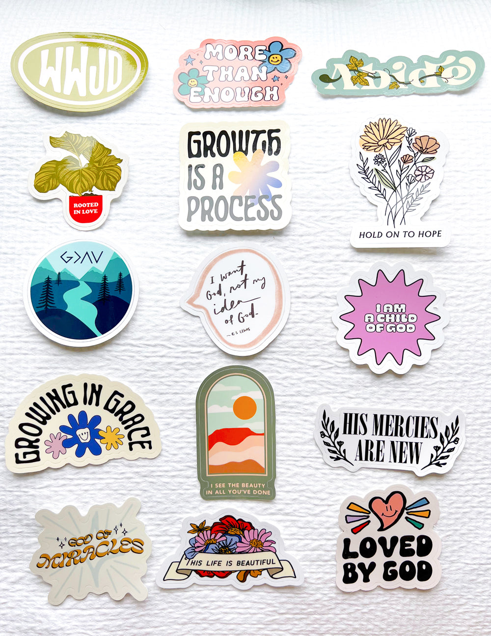 10 Random Stickers Assortment Sticker Pack Elevated Faith