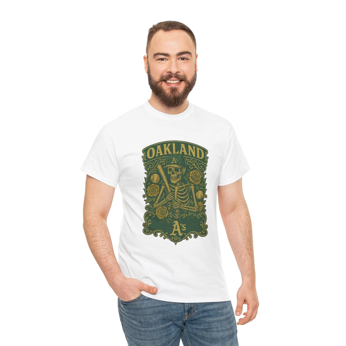 Oakland Baseball Edition Retro Poster Art T-shirt The Ballpark Collection