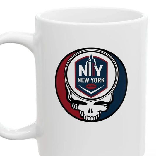 New York Giants Stealie Ceramic Coffee Mug Durable White Ceramic NFL