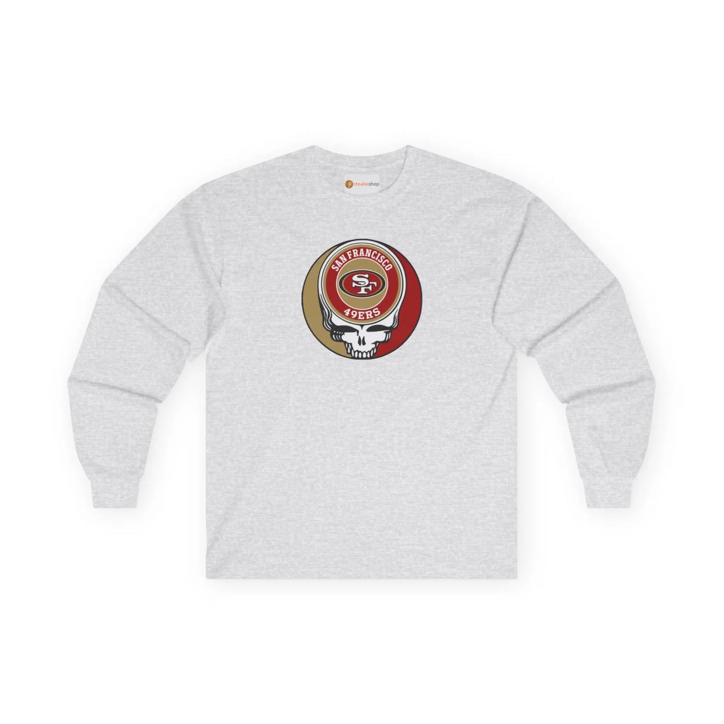 Grateful Dead Long Sleeve Tee Ultra-Cotton San Francisco 49ers The Gridiron Collection