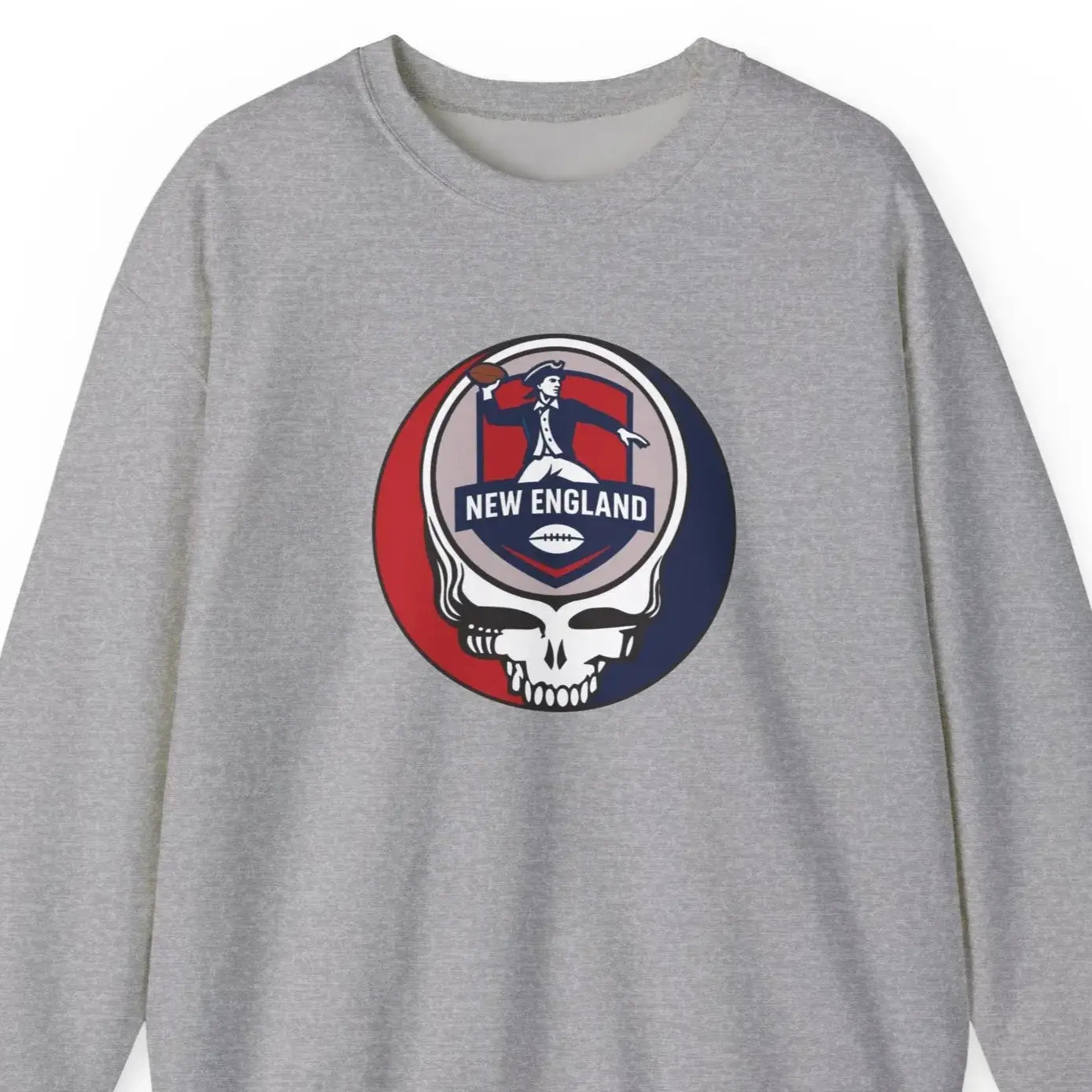 Gridiron Collection New England Stealie Crewneck Sweatshirt Grateful Dead