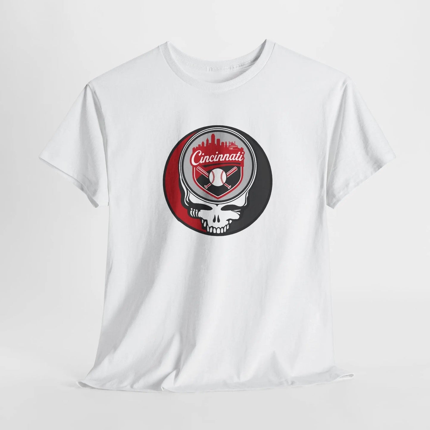 Grateful Dead Steal Your Face Cincinnati Baseball Edition T-Shirt MLB