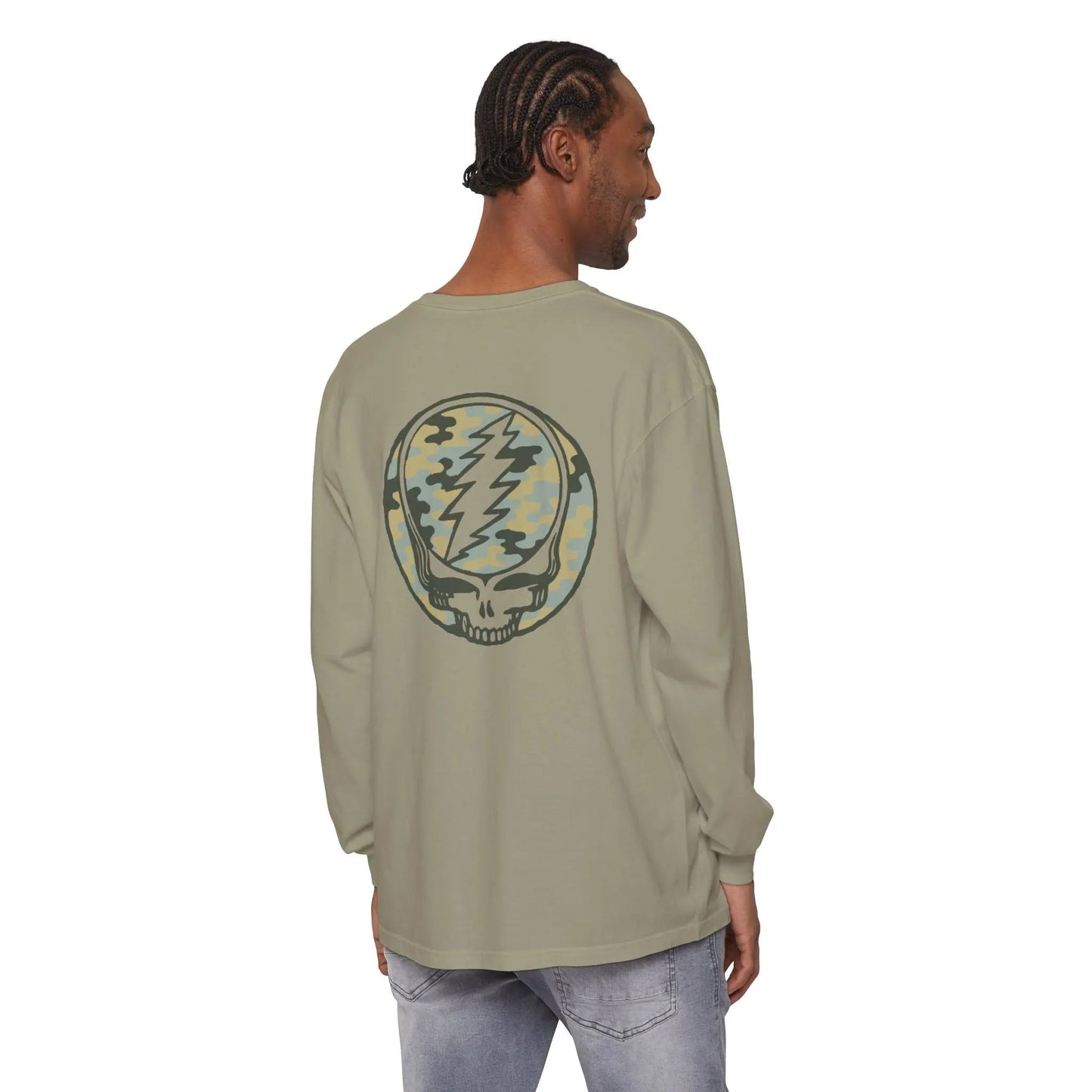 Camo Stealie Garment-Dyed Long Sleeve T-Shirt Vineyard Collection