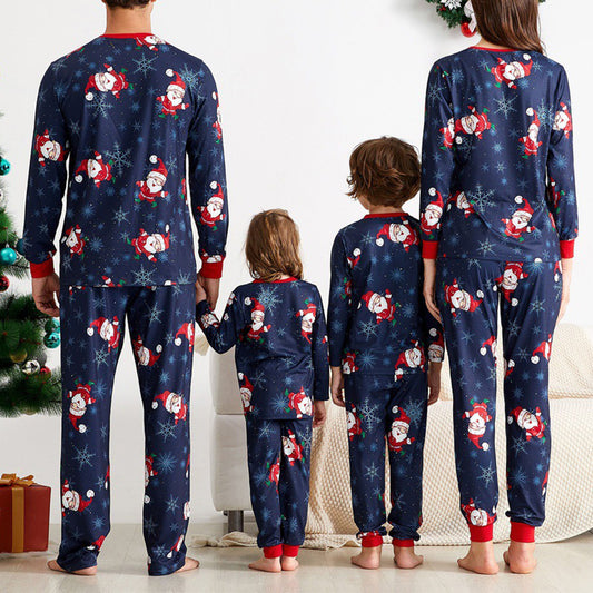 Christmas Long Sleeve Suit Parent-Child Cotton Home Wear