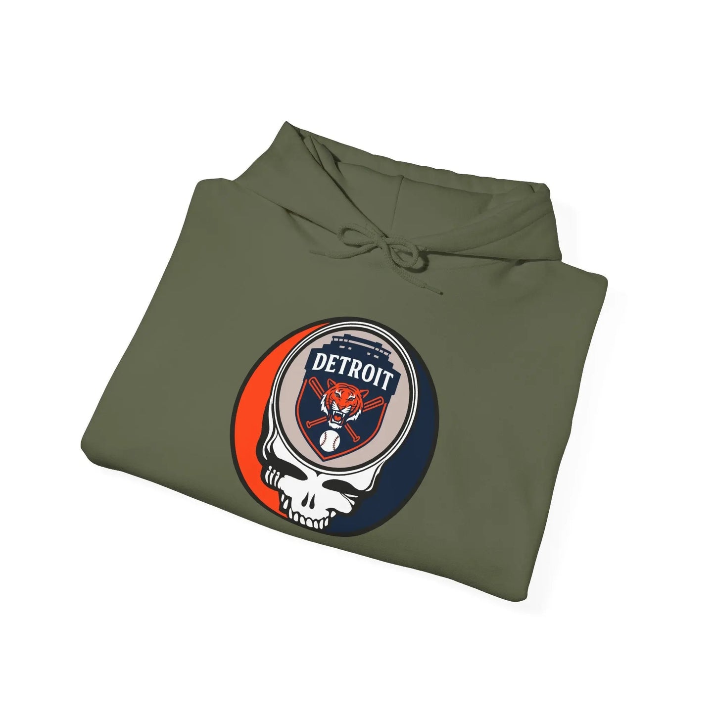 Detroit Baseball Edition Grateful Dead Unisex Heavy Blend Hoodie The Ballpark Collection