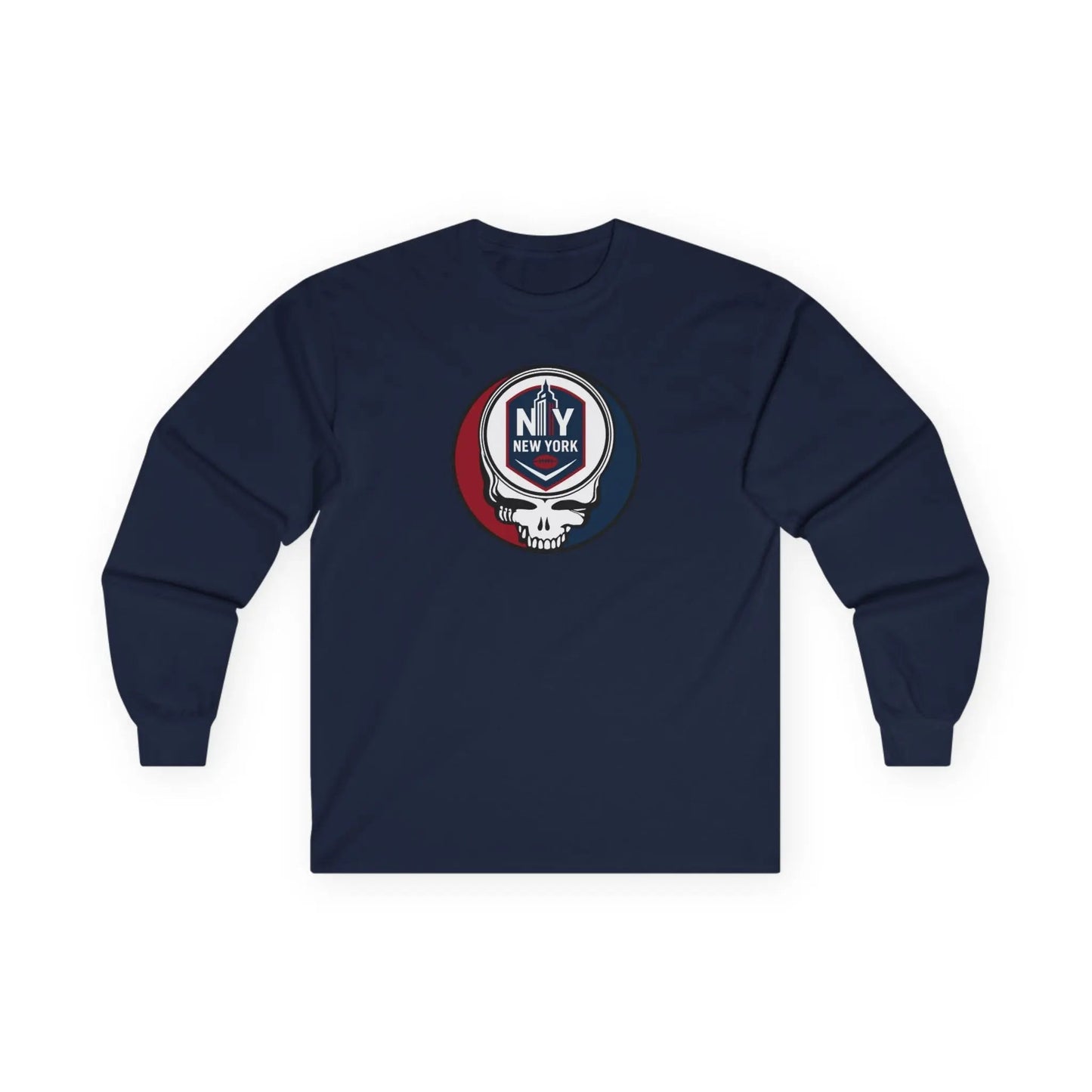New York Giants Grateful Dead Long Sleeve Ultra-Cotton Tee NFL The Gridiron Collection
