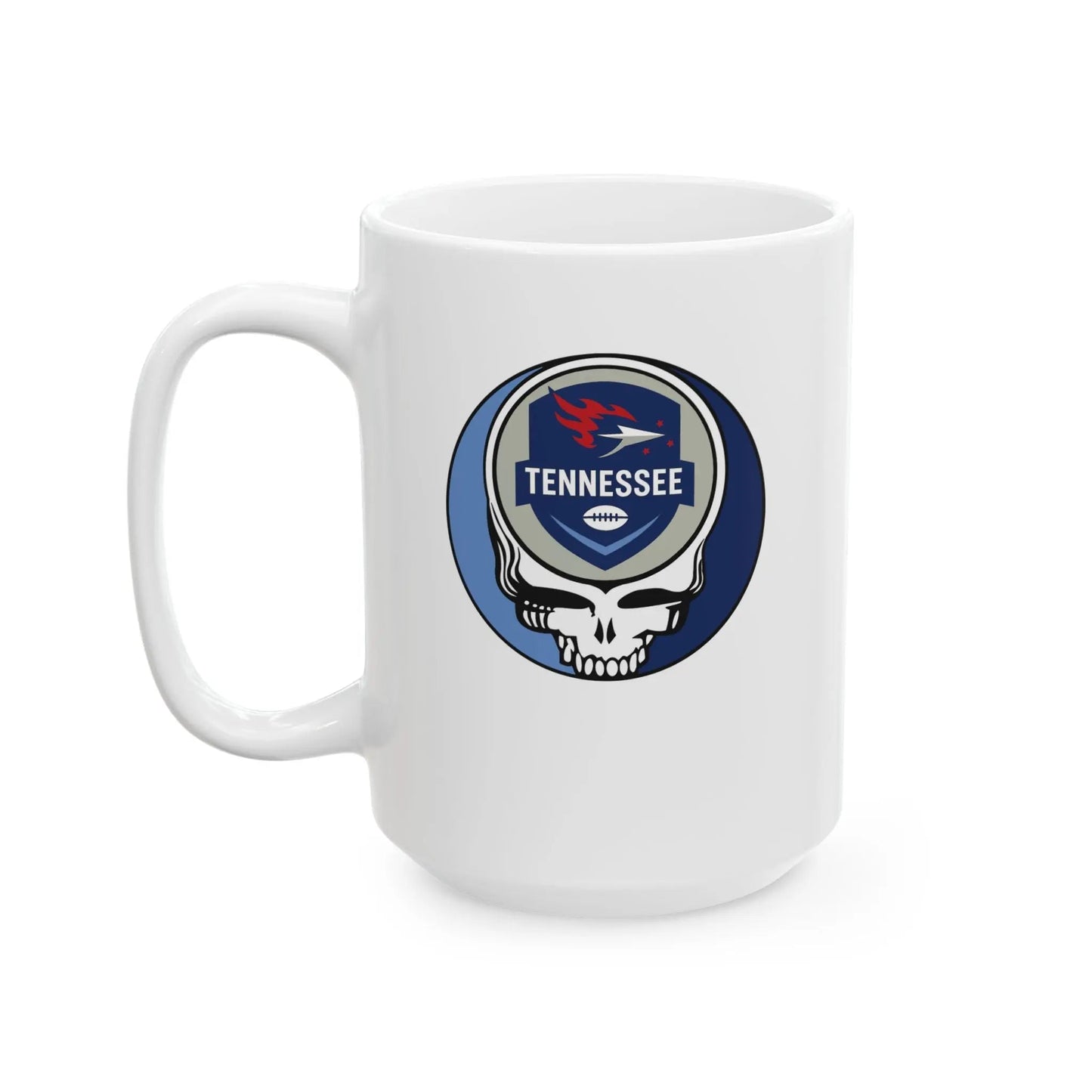 Tennessee Titans Stealie Ceramic Coffee Mug Durable White Ceramic NFL