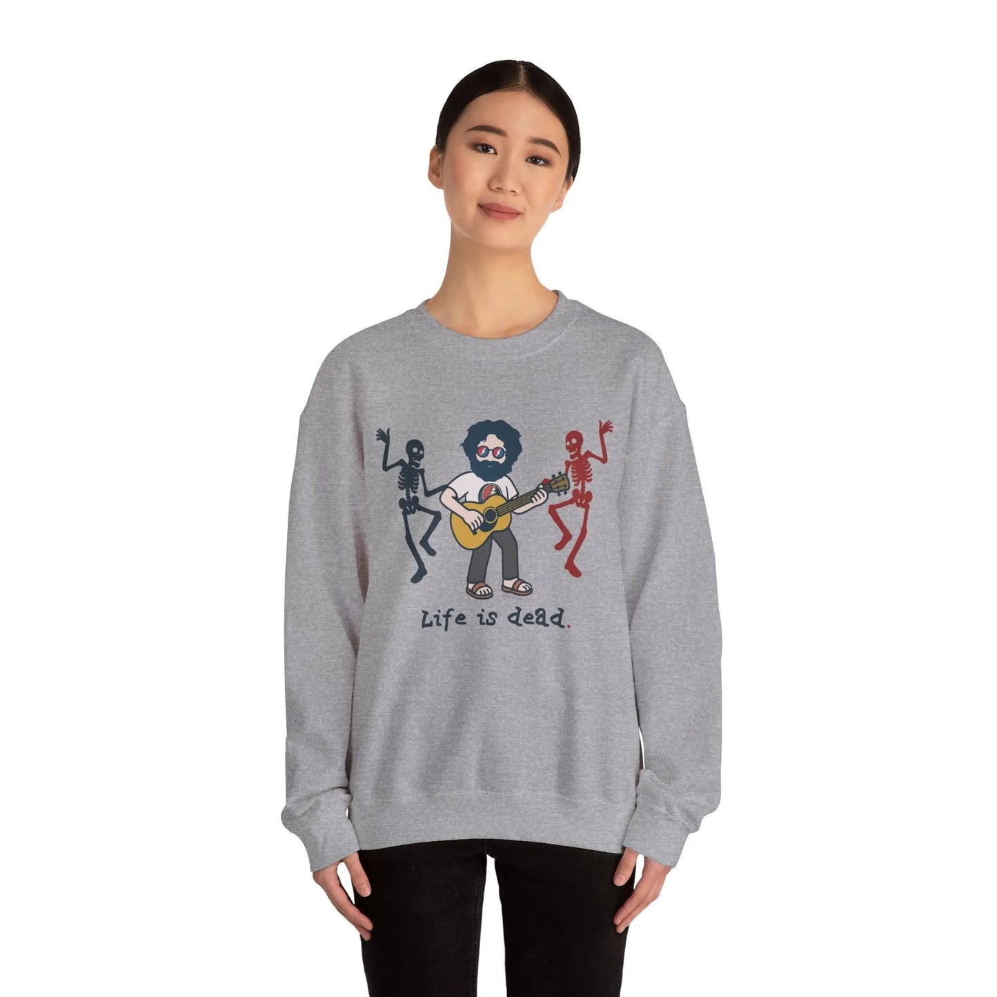Life is dead. Crewneck Sweatshirt Heavy Blend Unisex Jerry's Jammin'