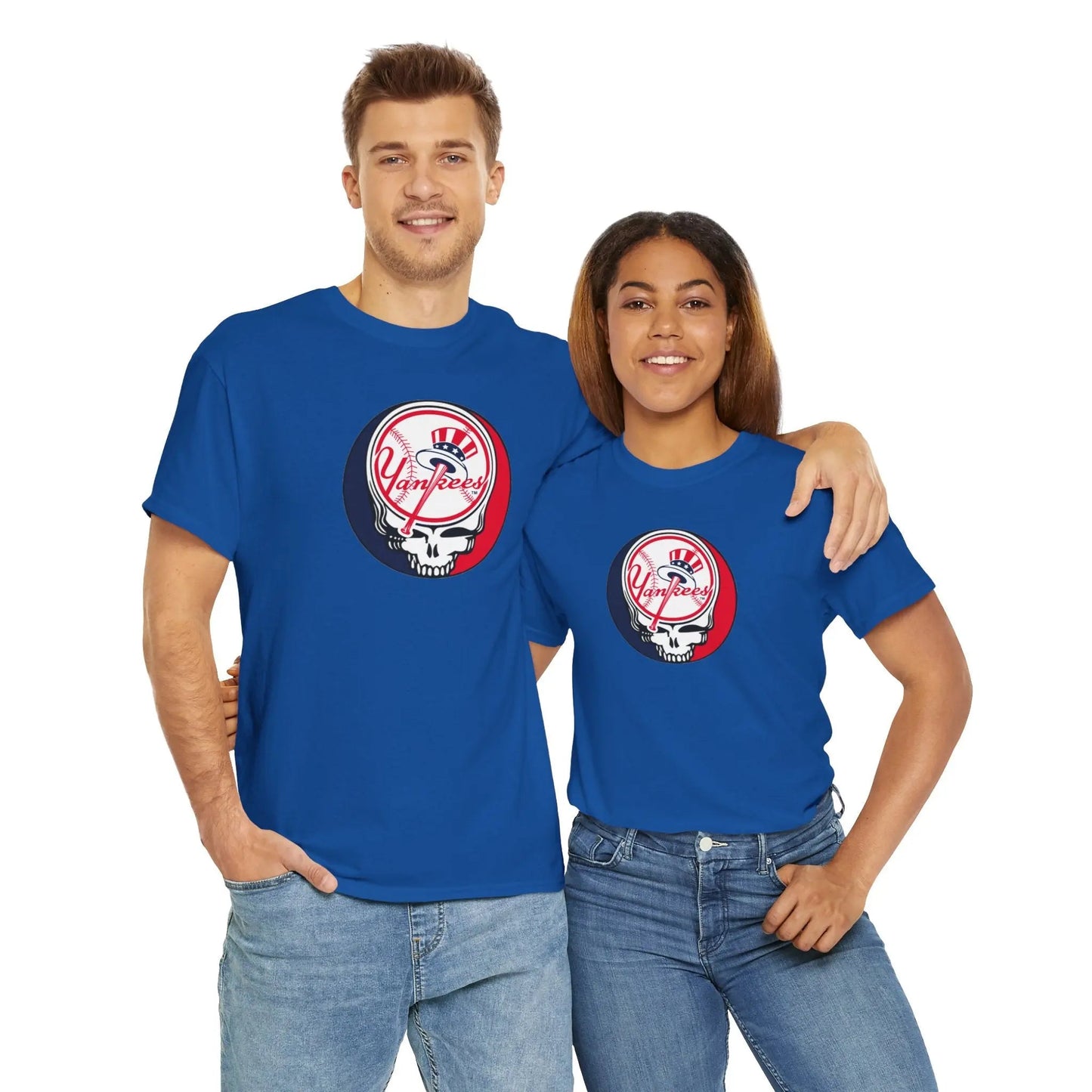 New York Yankees Grateful Dead Stealie Baseball Tee The Ballpark Collection