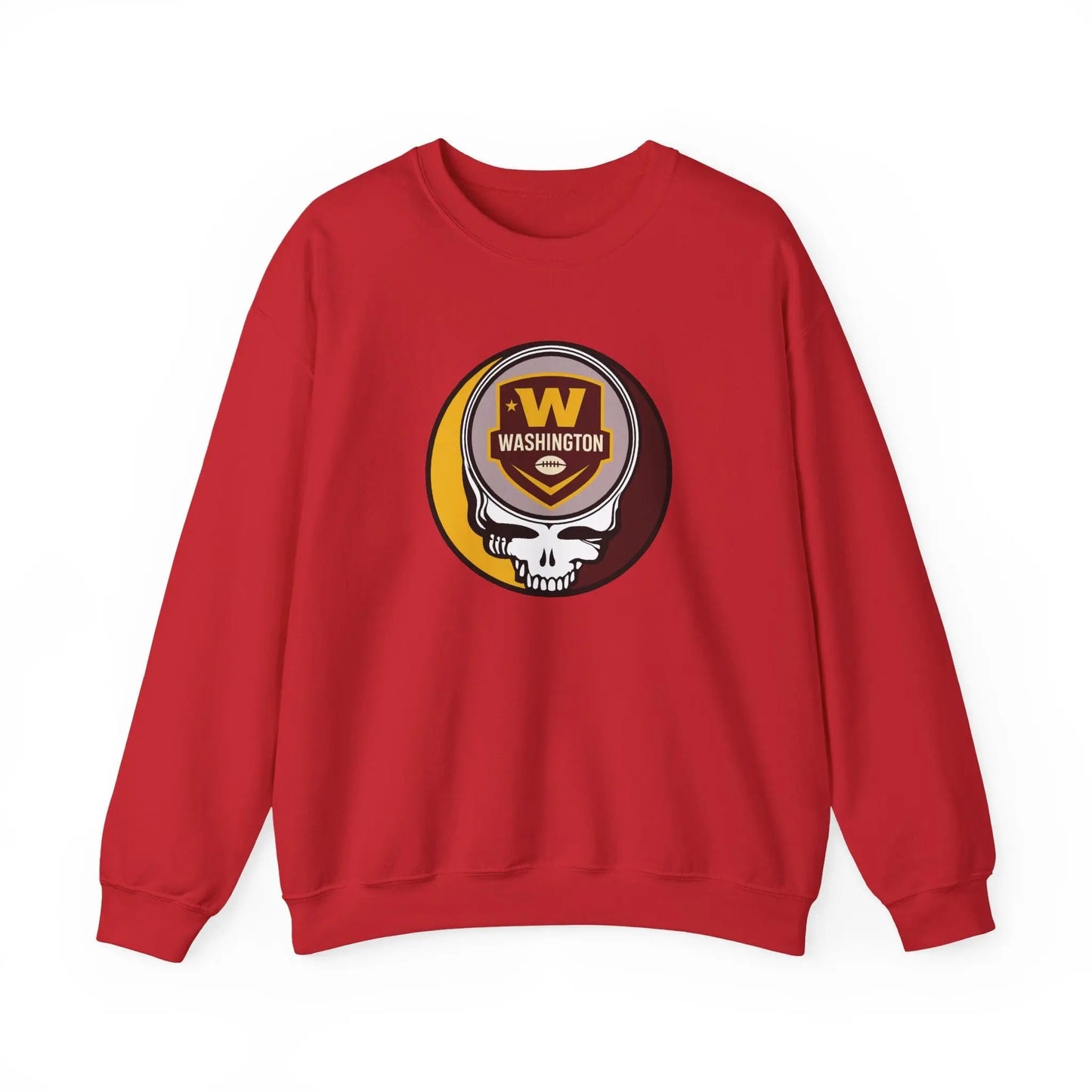 Washington Commanders Grateful Dead Stealie Crewneck Sweatshirt The Gridiron Collection NFL