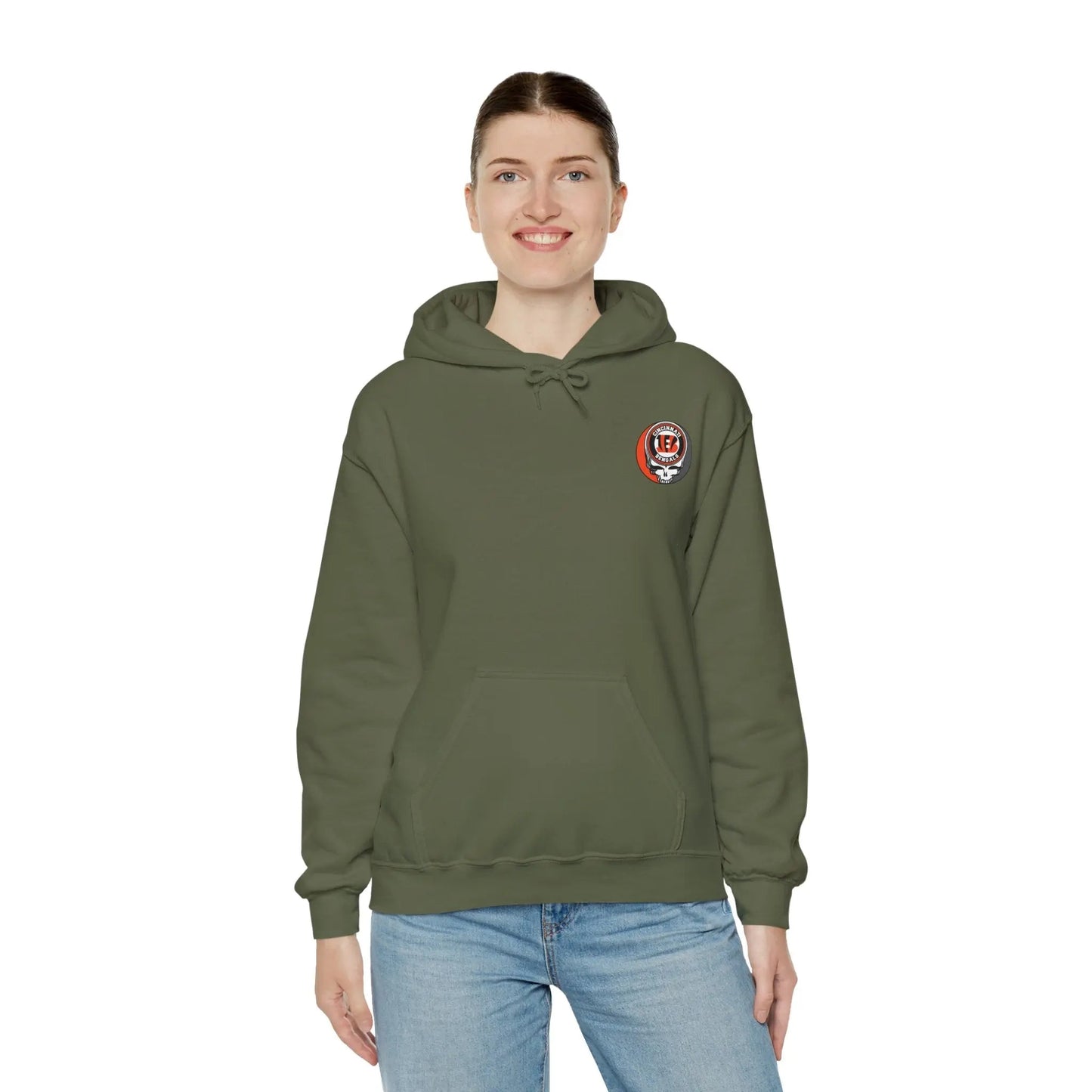 Cincinnati Bengals Dancing Bear Unisex Hoodie Two-Sided The Gridiron Collection