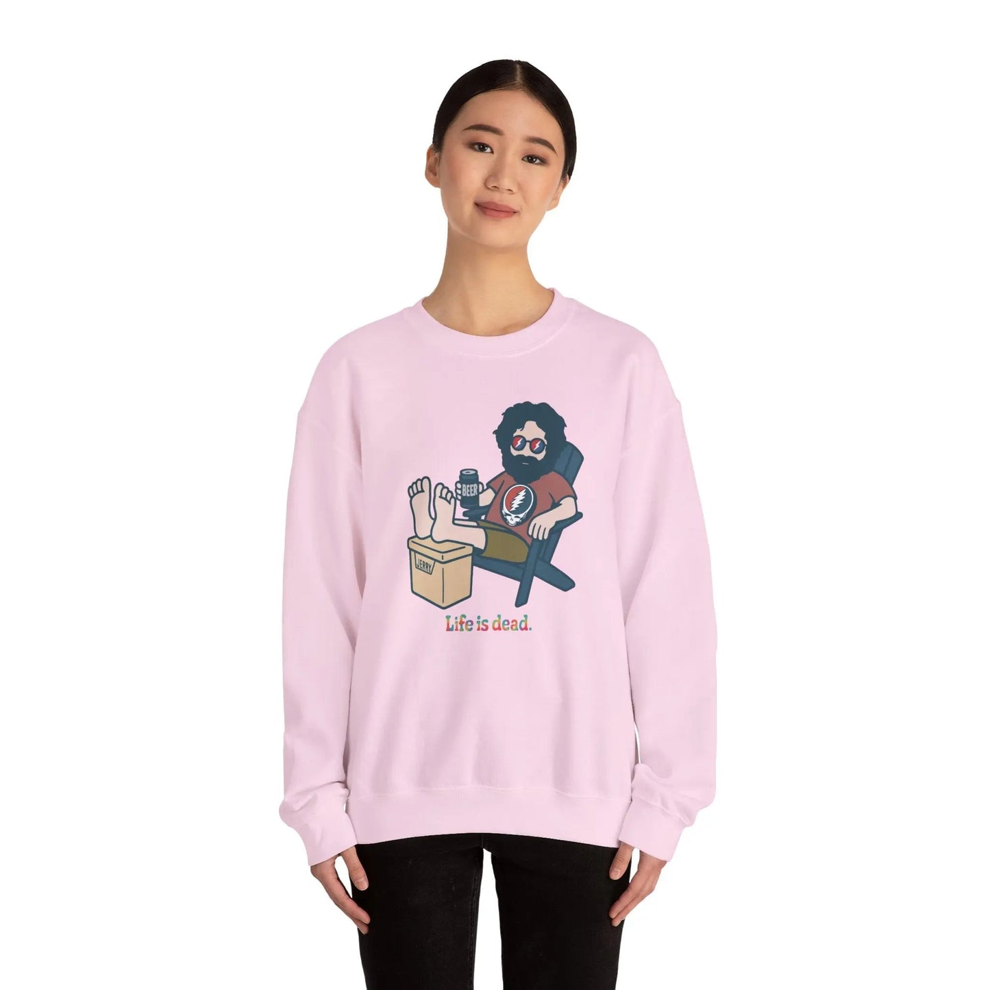 Stay Cool Jerry Life is Dead Crewneck Sweatshirt Unisex