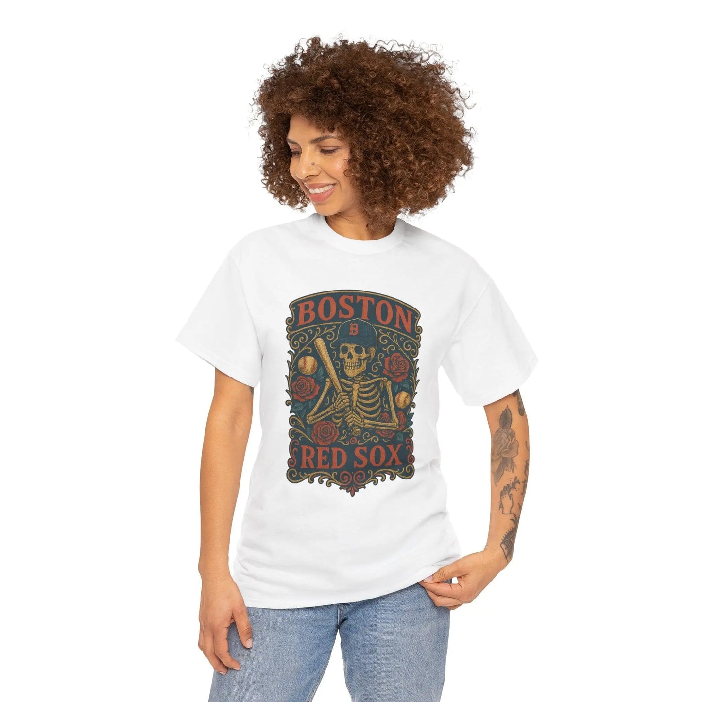 Boston Baseball Edition Retro Poster Art T-shirt The Ballpark Collection