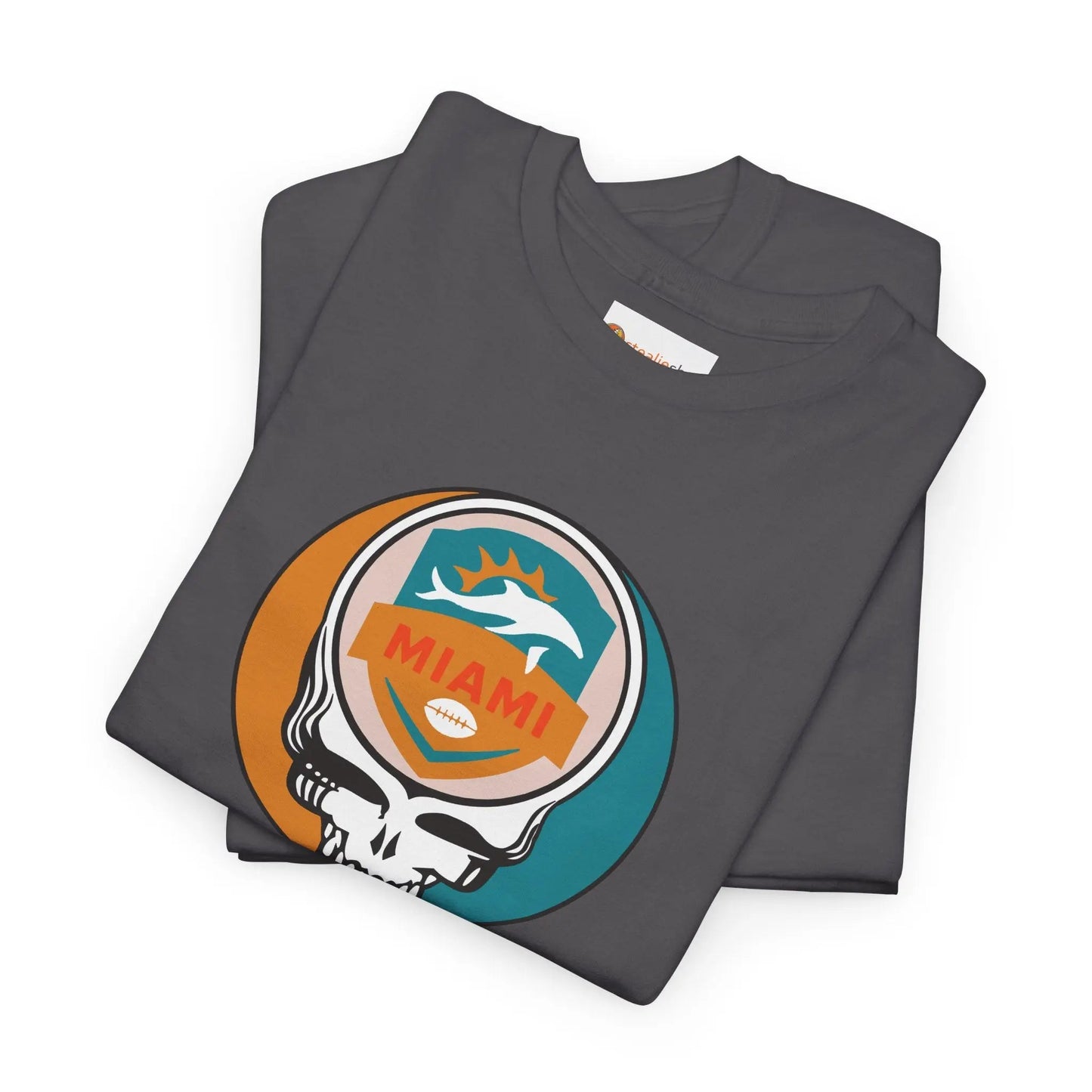 Miami Dolphins Steal Your Face Football Edition T-Shirt The Gridiron Collection